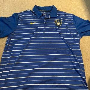 Nike Xl short sleeve Milwaukee Brewers polo
